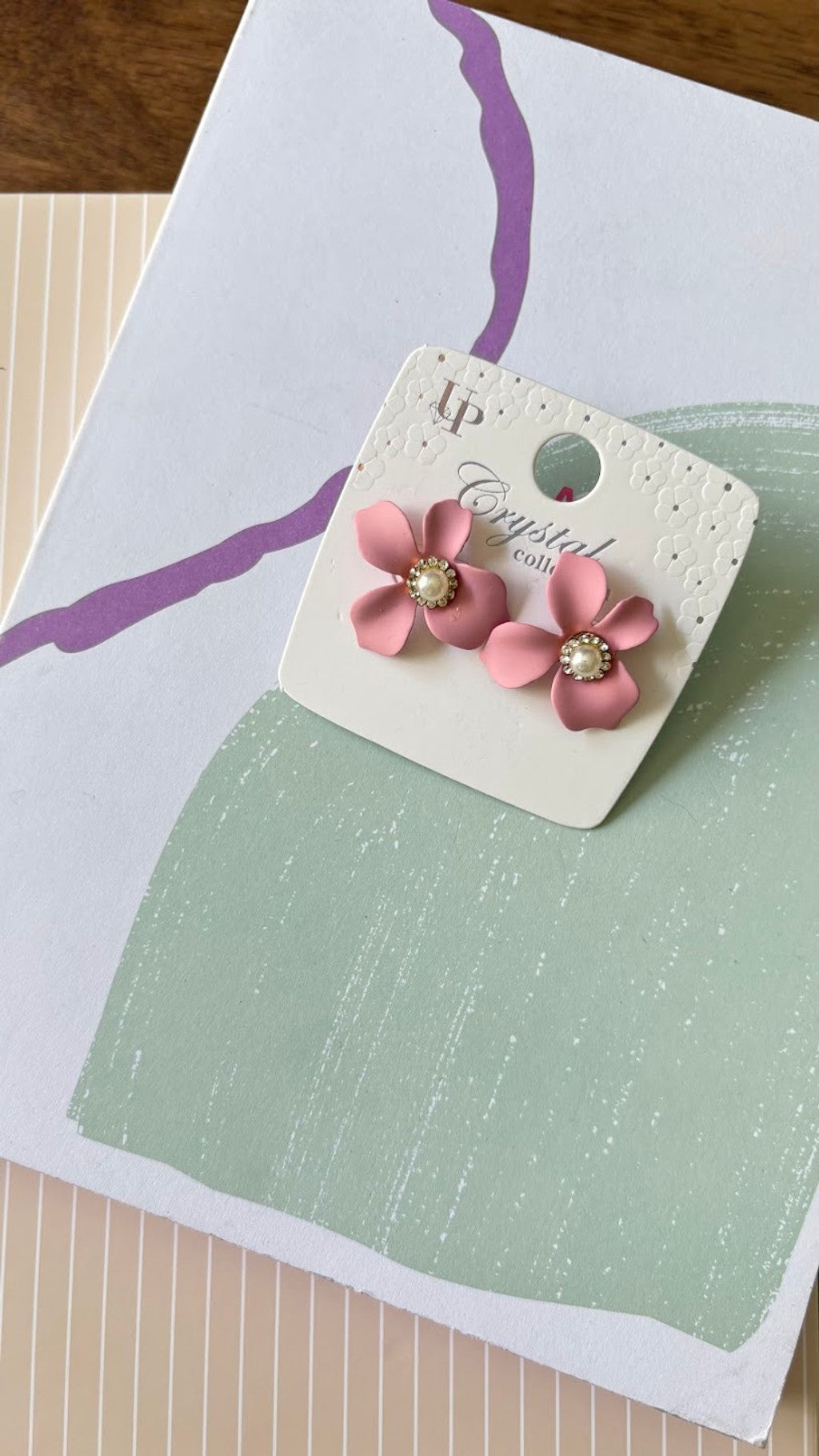 Aretes Studs pétalos