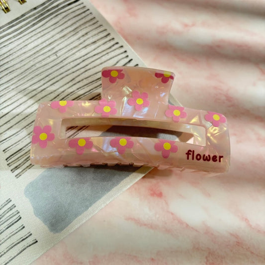 Hairclip Rectangular floreado