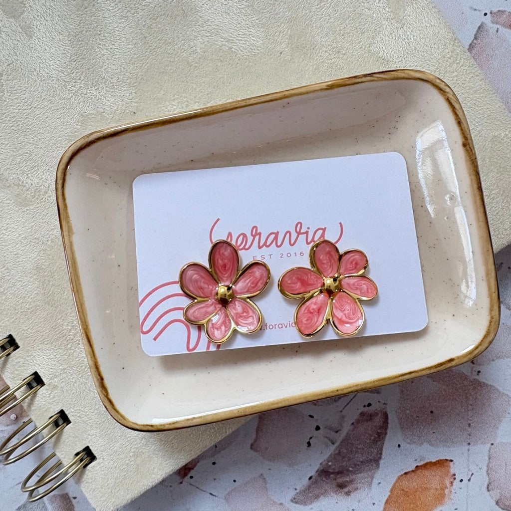 Aretes de flor pequeña