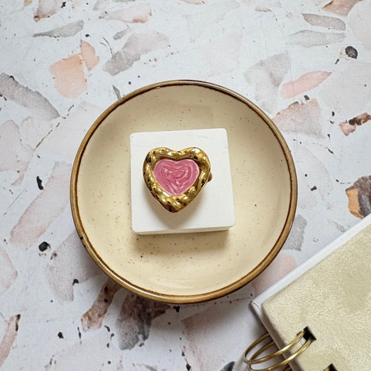 Anillo ajustable corazón