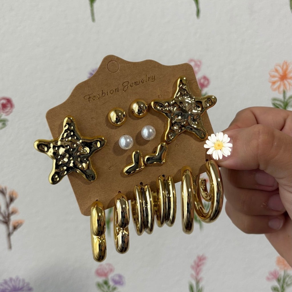 Set de aretes megra estrella