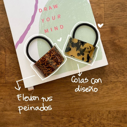 Cola con detalle de animal print