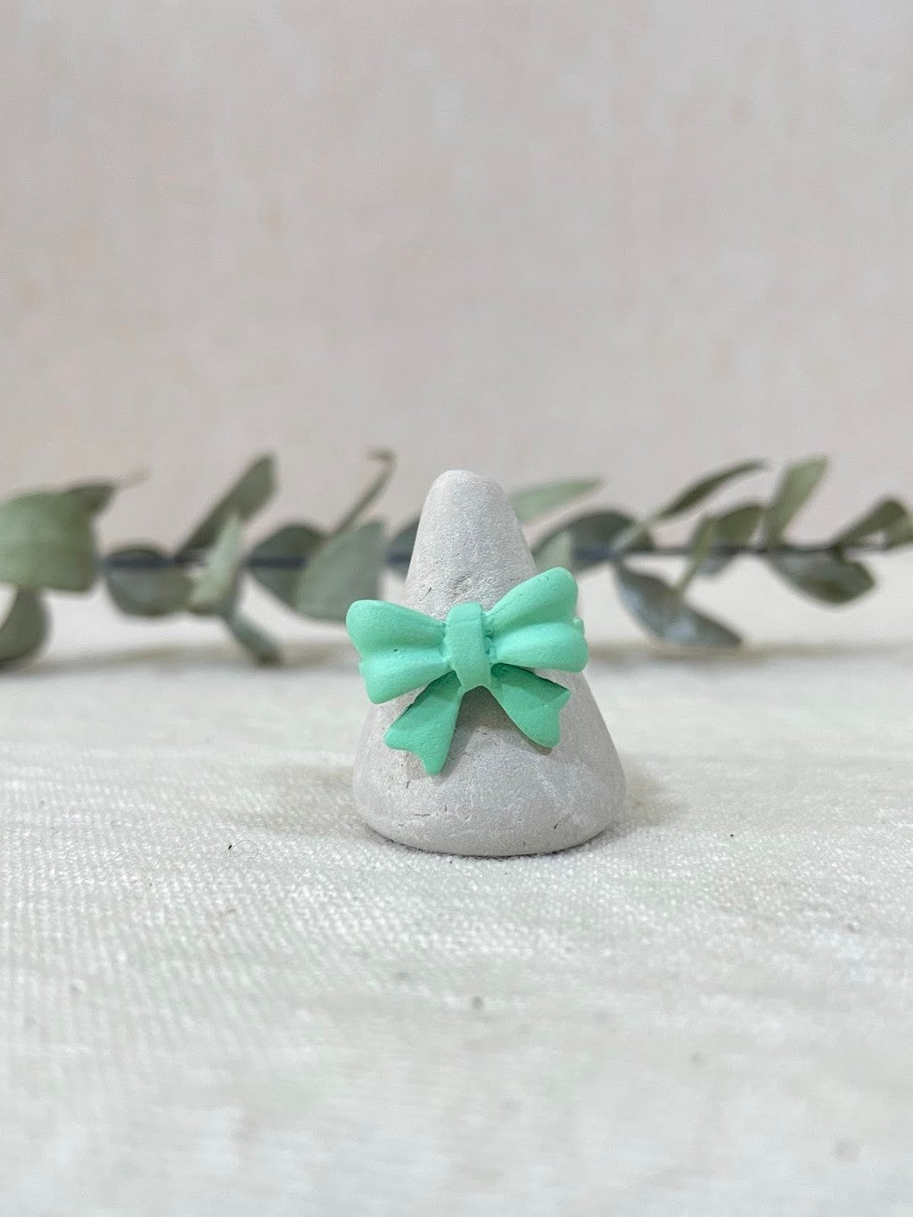 Anillo de moña verde