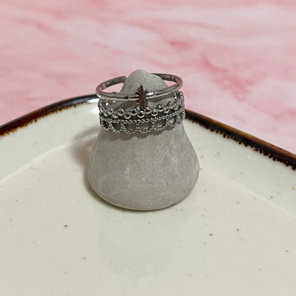 Anillo ajustable destellos