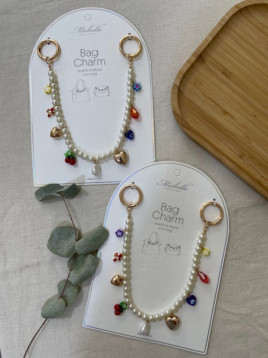 Cadena de charm para bolso con colores