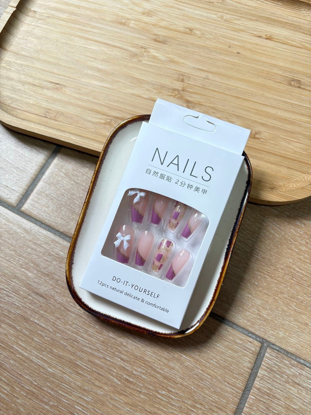 Uñas PressOn coquette largas