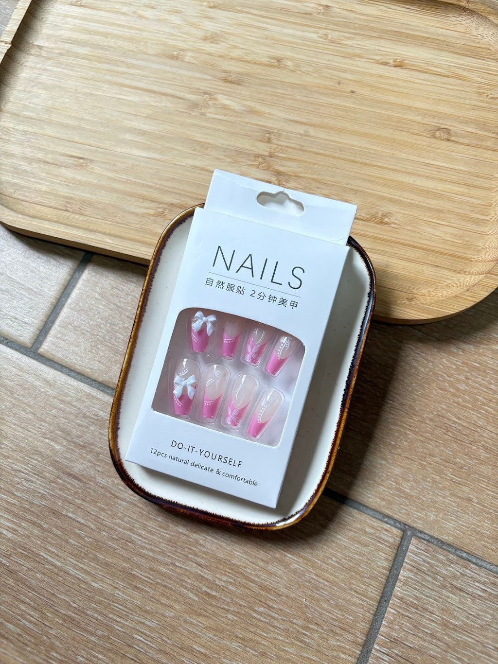 Uñas PressOn coquette largas