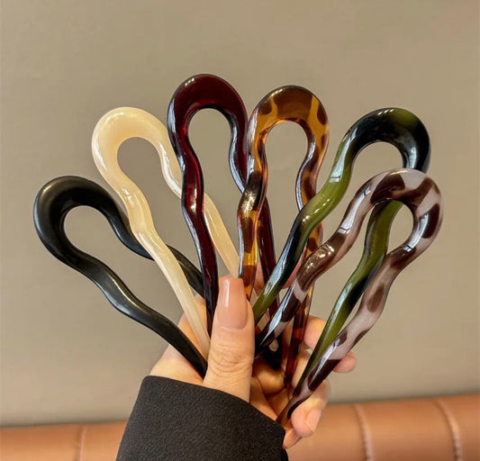 Pinza francesa ondas con diseño