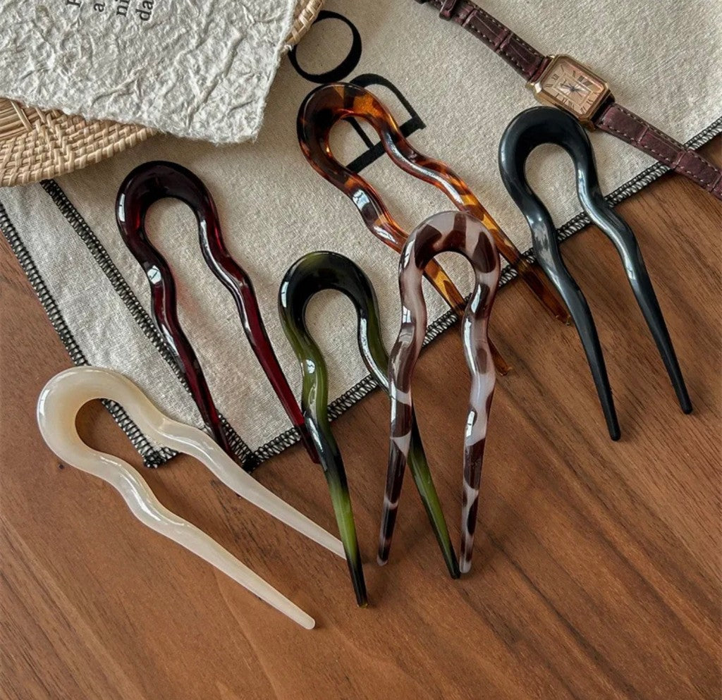 Pinza francesa ondas con diseño