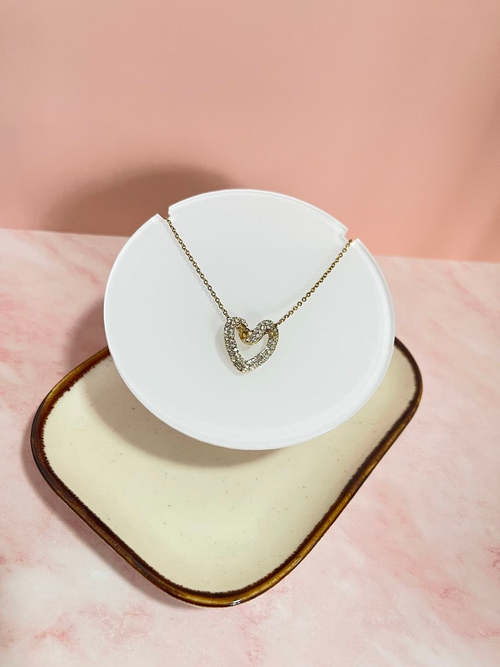 Collar shini love inox