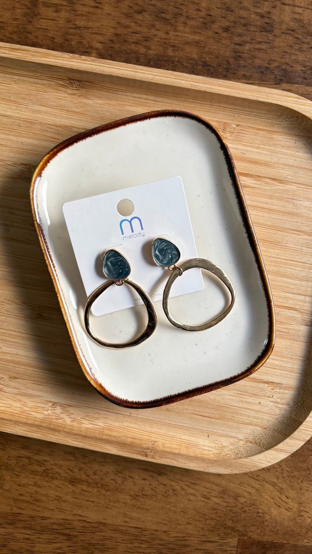 Aretes stud con aros