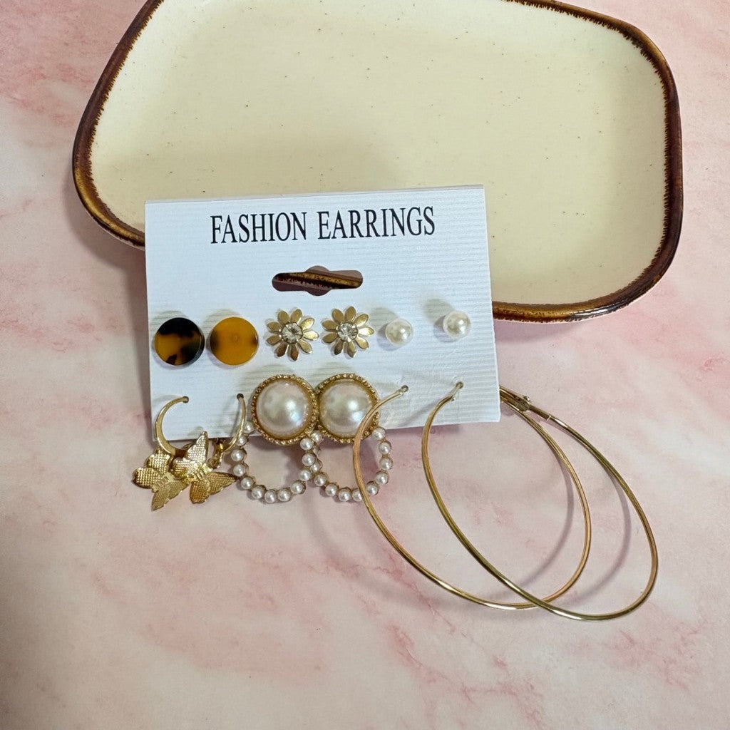 Set perlas y animal print