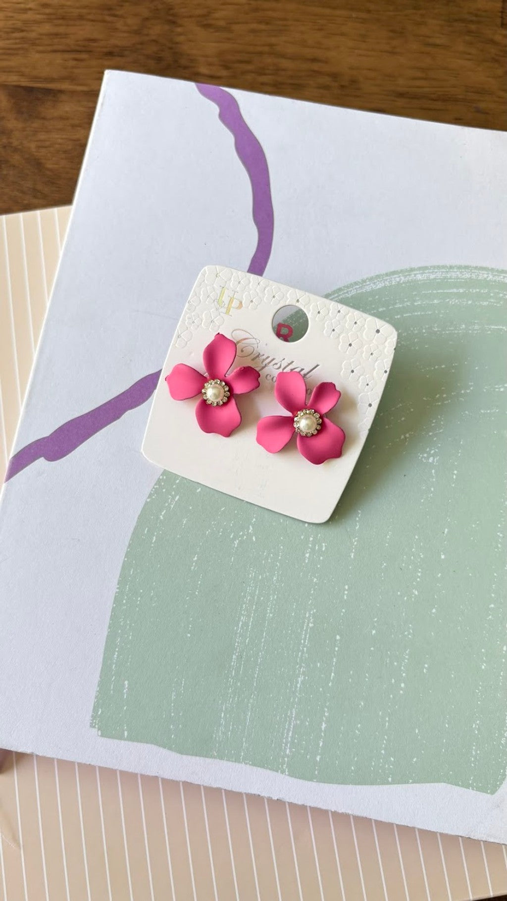 Aretes Studs pétalos