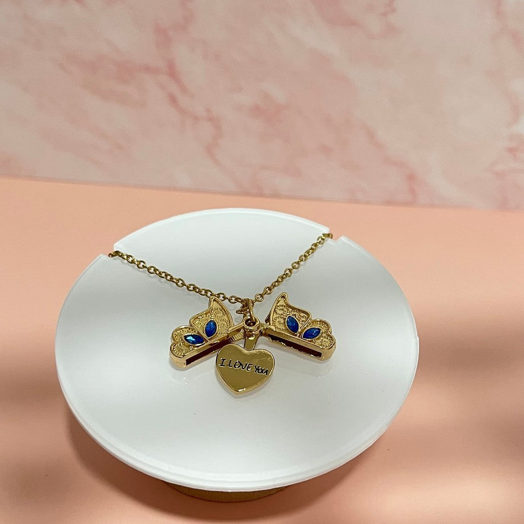 Collar I love you butterfly