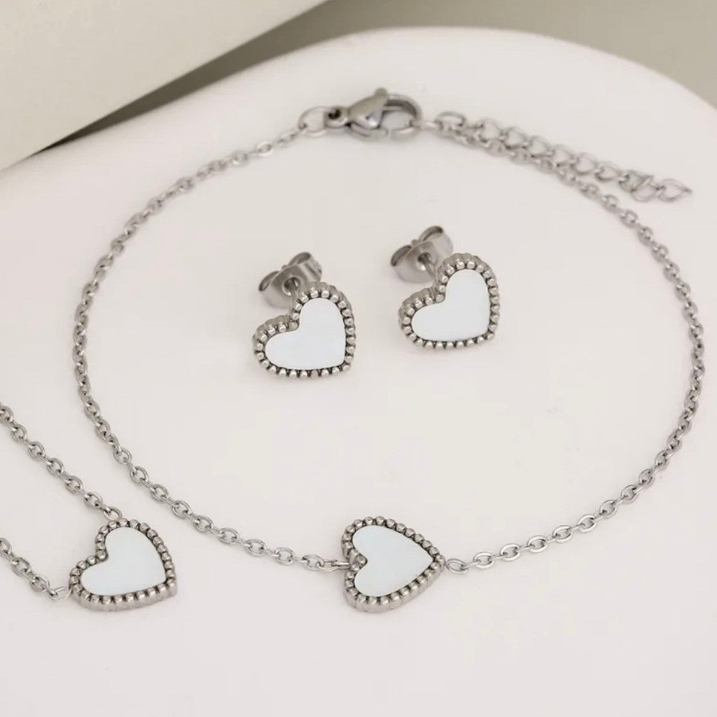 Set Amor amor plateado