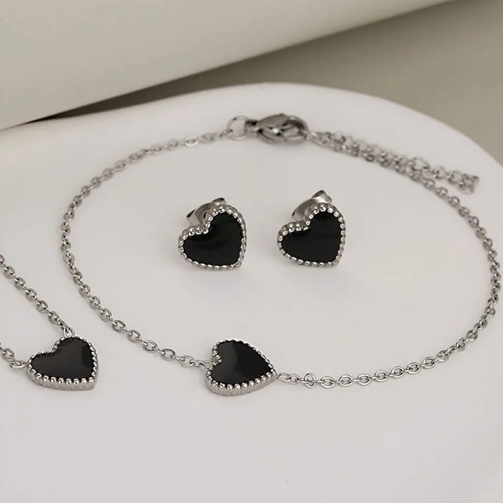 Set Amor amor plateado