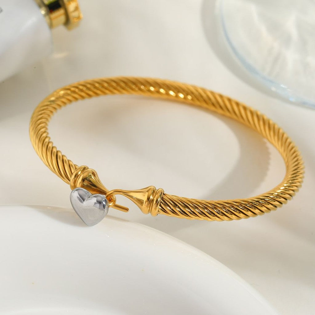 Pulsera de gancho corazon