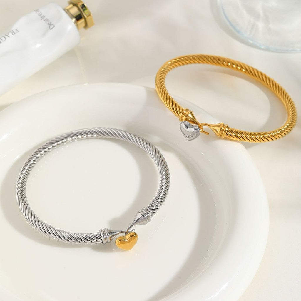 Pulsera de gancho corazon