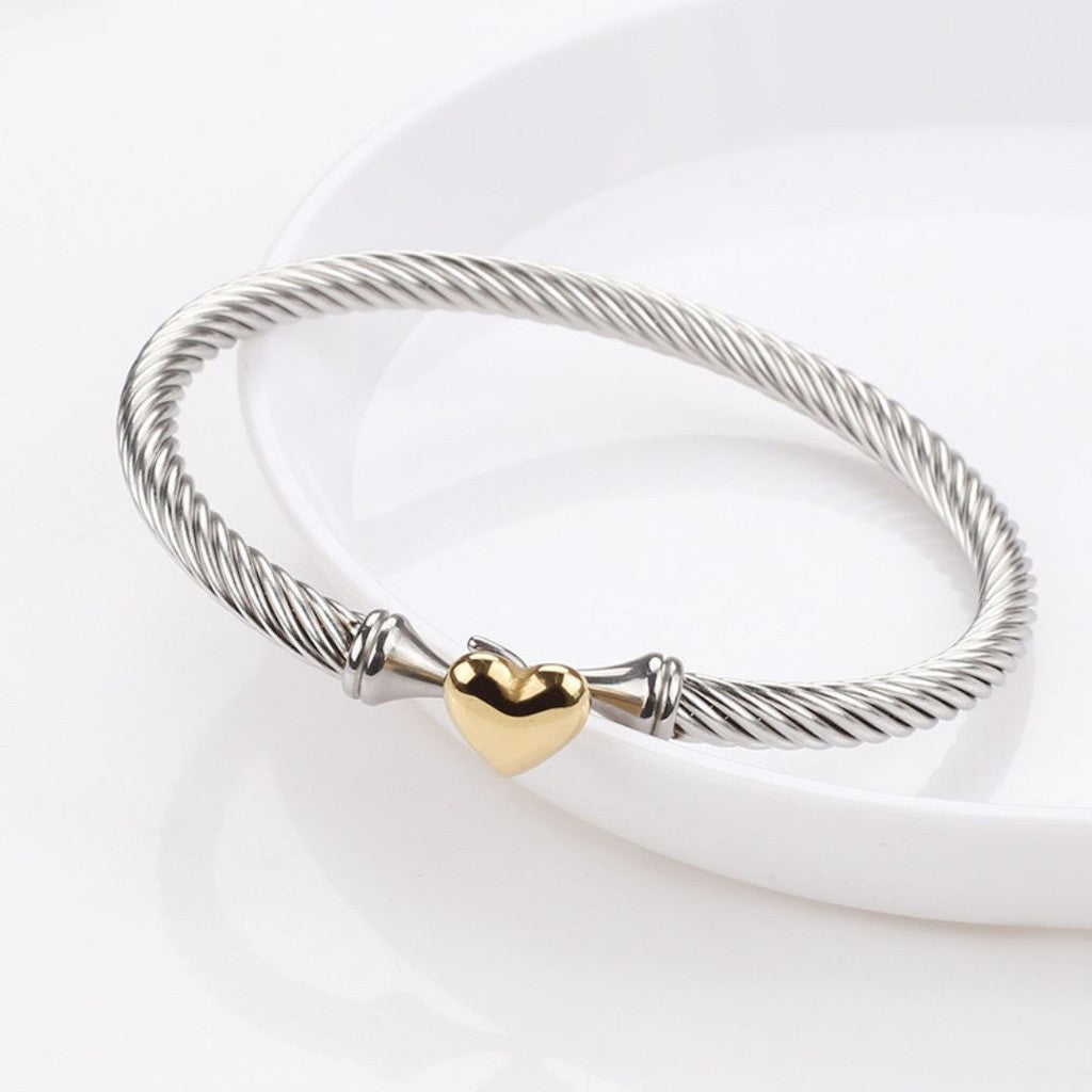 Pulsera de gancho corazon