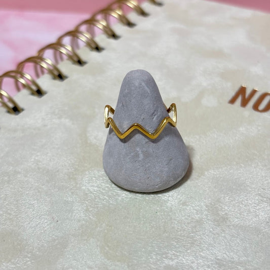 Anillo zigzag inox