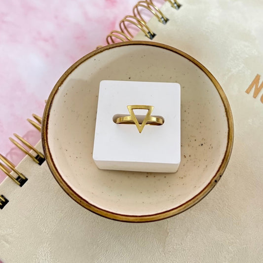 Anillo triangulo inox