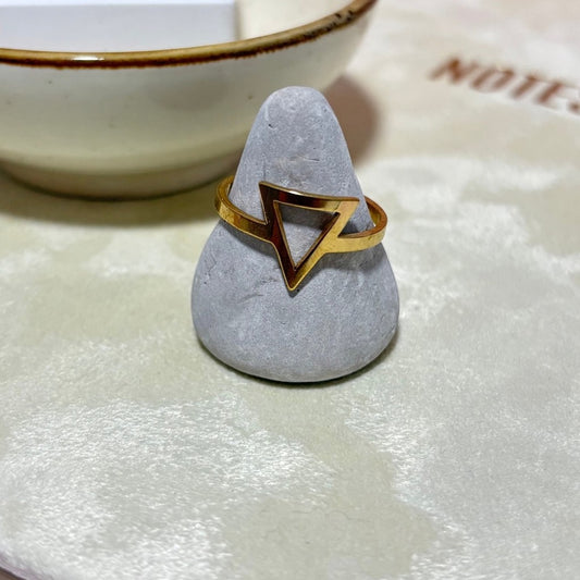 Anillo triangulo inox