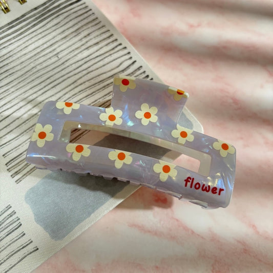 Hairclip Rectangular floreado
