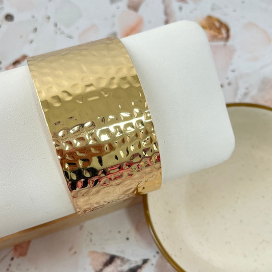 Pulsera abierta texturizada