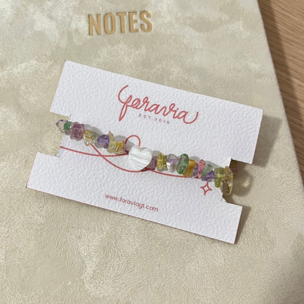 Pulseras de piedras irregulares
