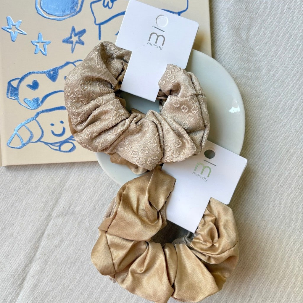 Duo scrunchie textura