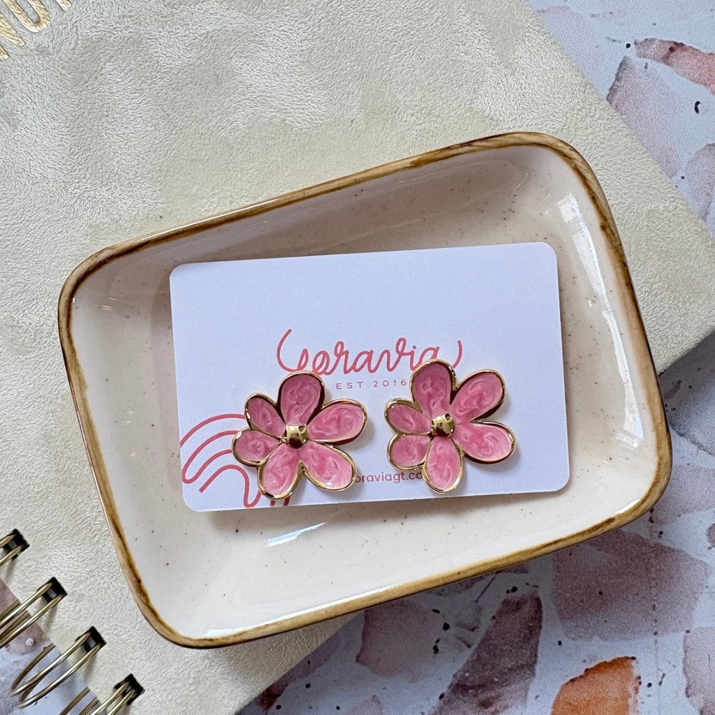 Aretes de flor pequeña