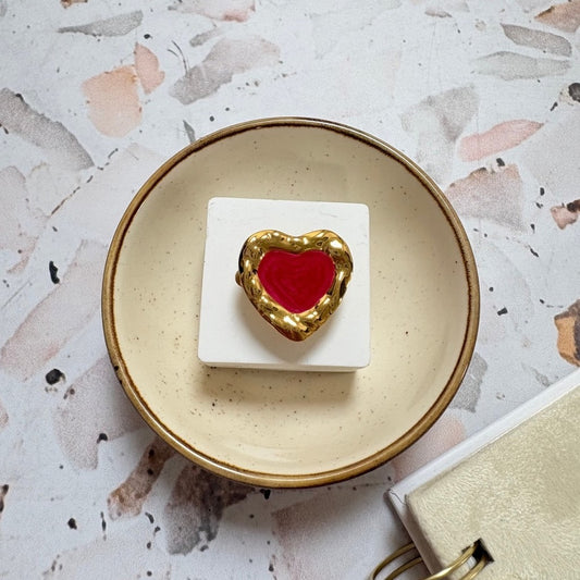 Anillo ajustable corazón