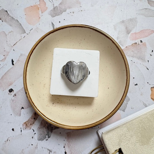 Anillo ajustable corazón