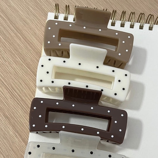 Gancho rectangular lunares mini