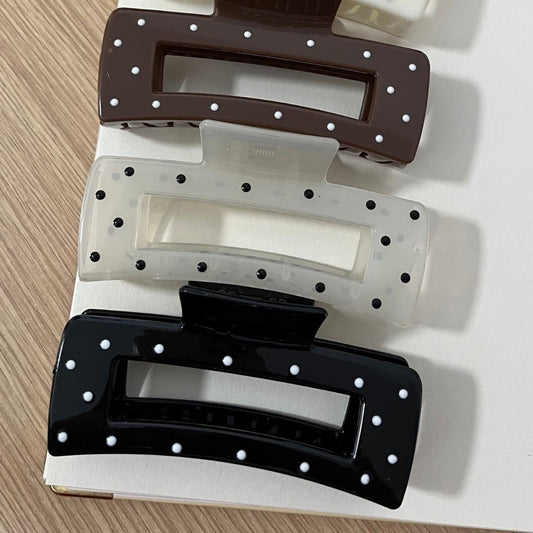 Gancho rectangular lunares mini