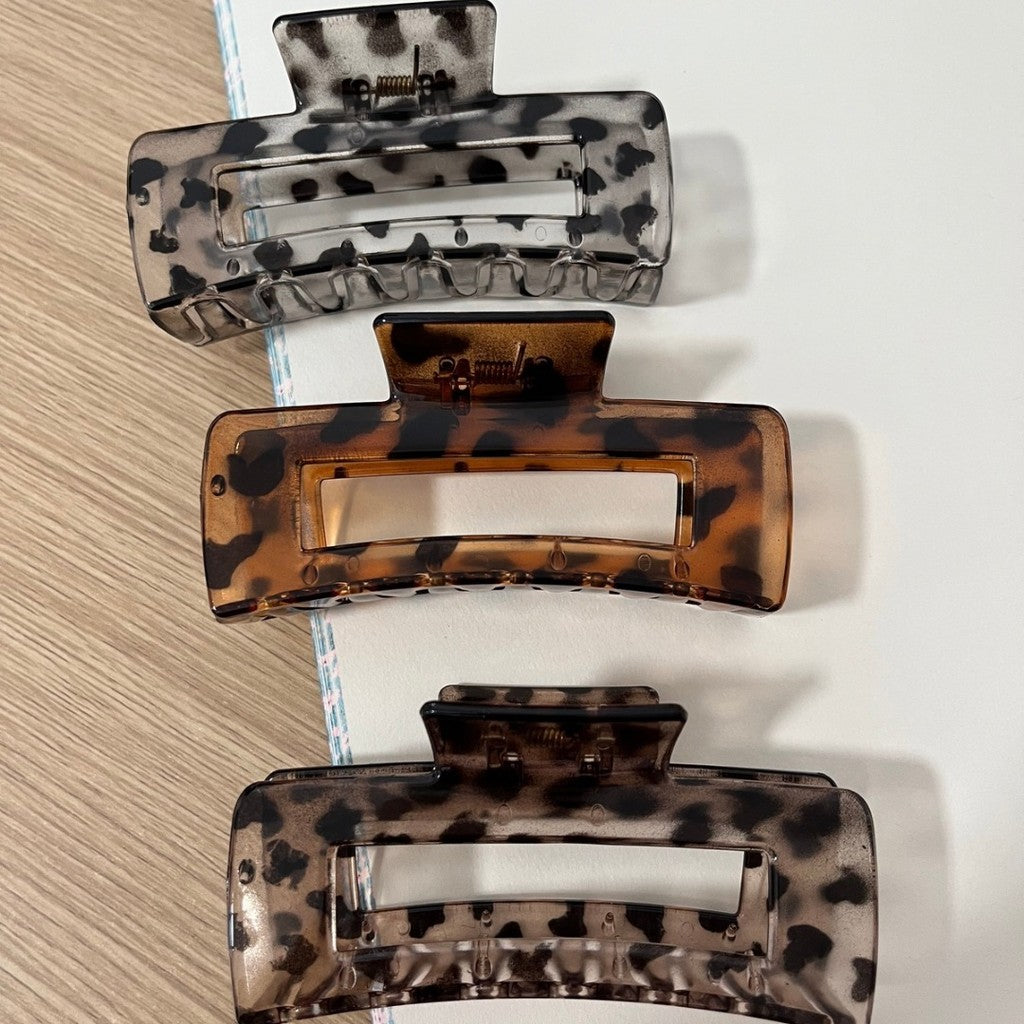Gancho rectangular animal print