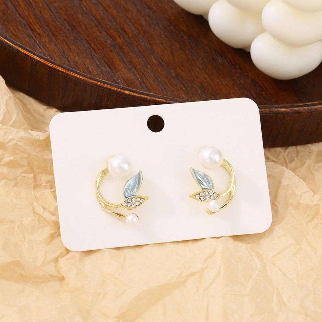Aretes stud colita de sirena