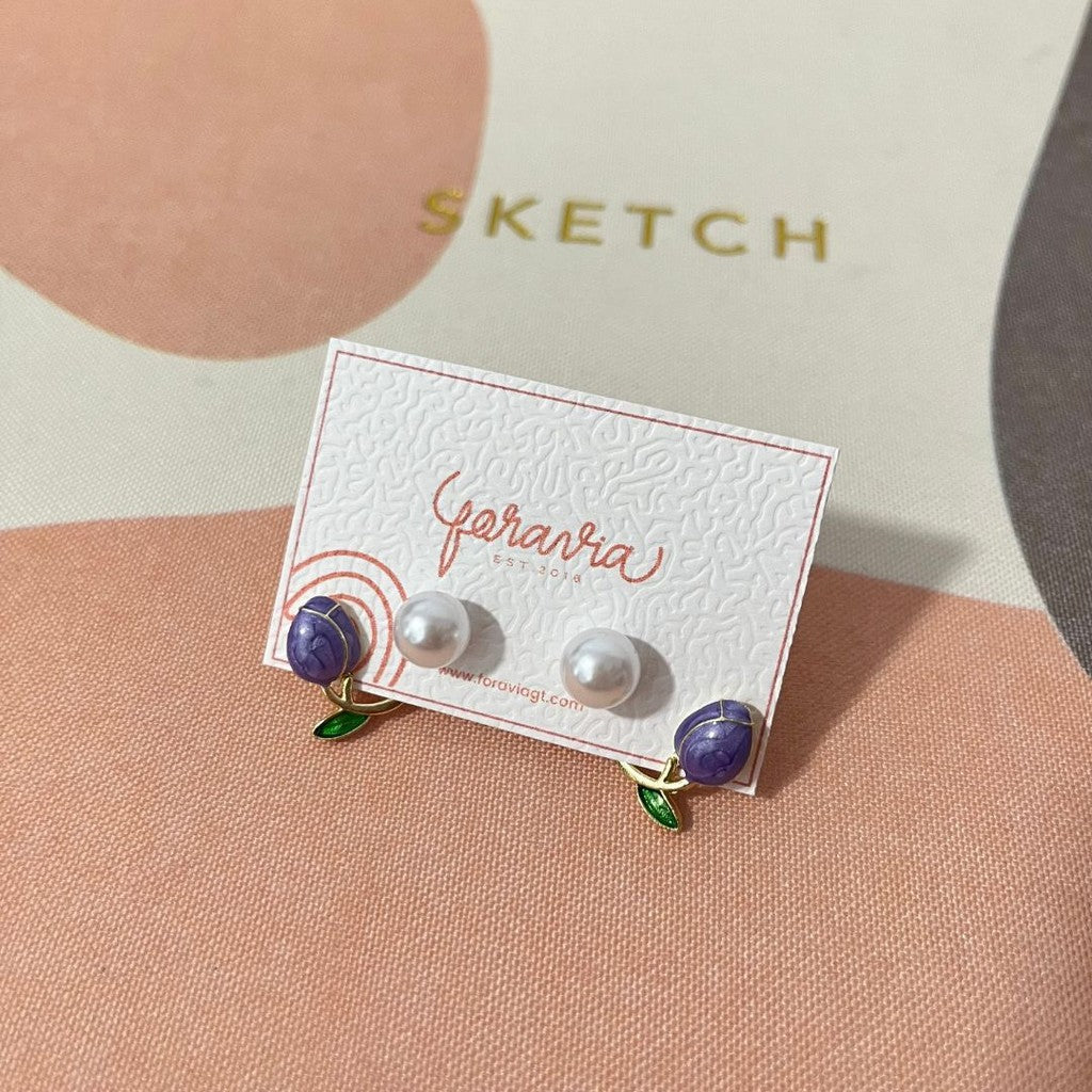 Aretes tulipan abrazador
