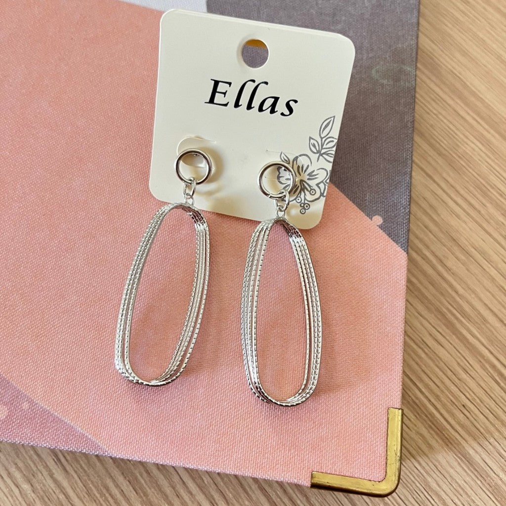 Aretes ovalo largo