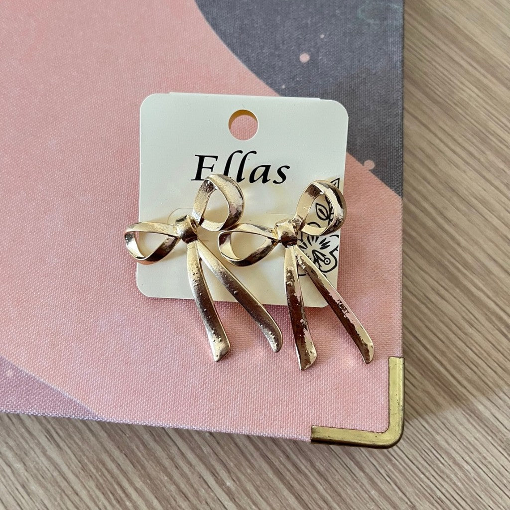 Aretes moño largo