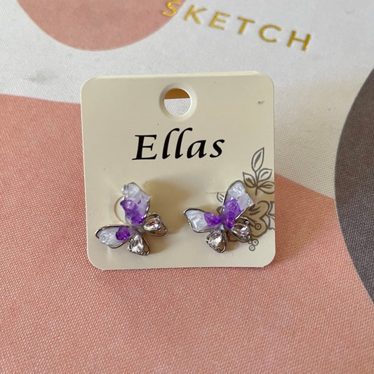 Aretes mini maripositas