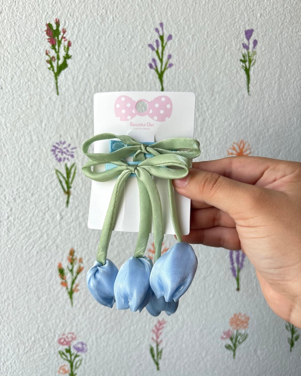 Duo de moños con tulipan