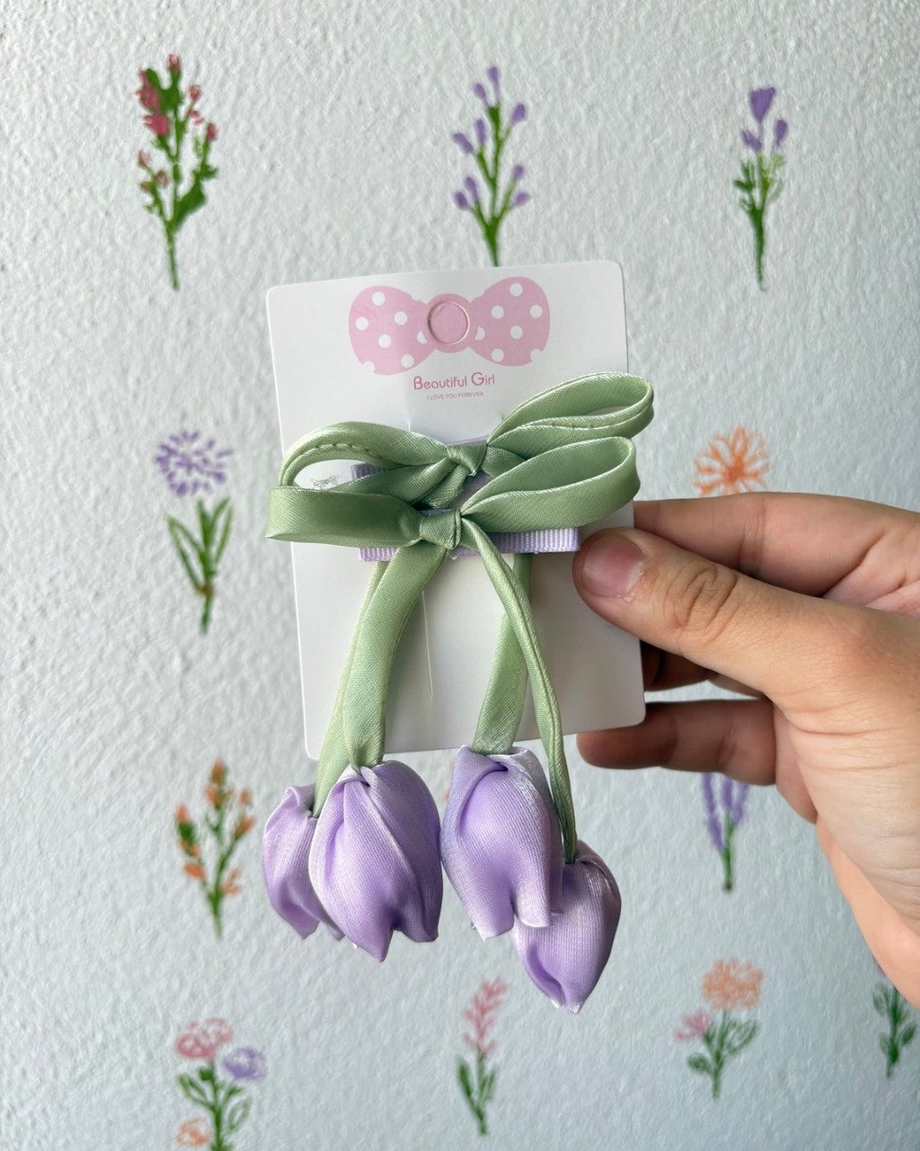Duo de moños con tulipan