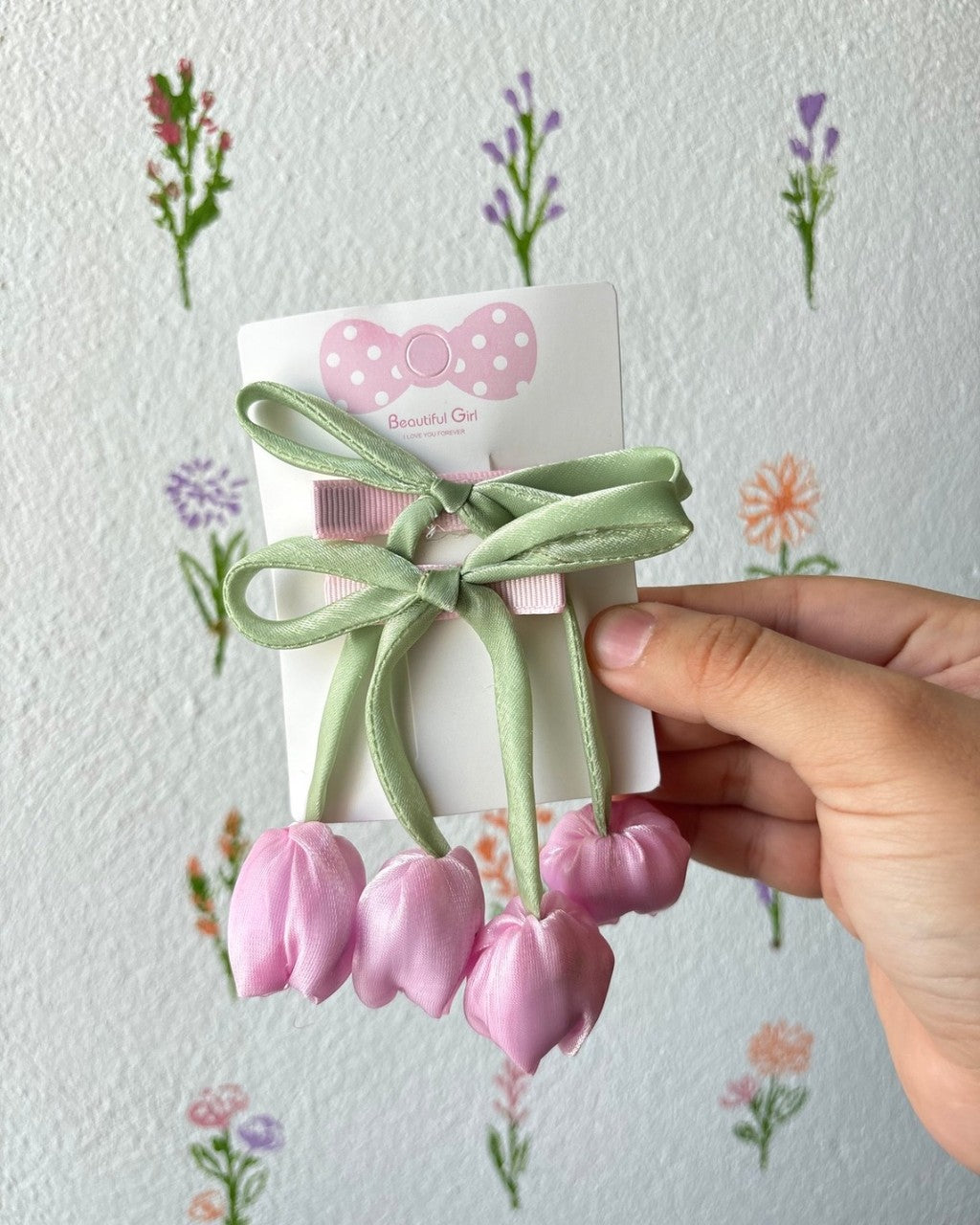 Duo de moños con tulipan