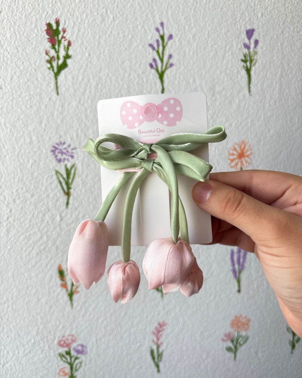 Duo de moños con tulipan