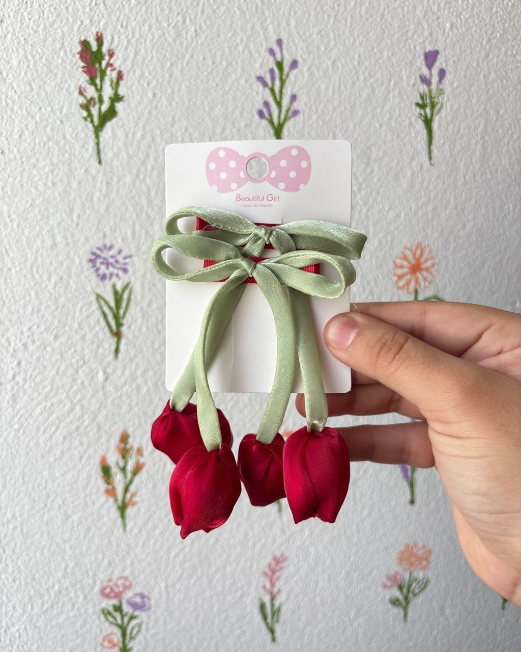 Duo de moños con tulipan