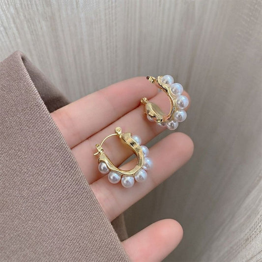 Argollitas de perlas