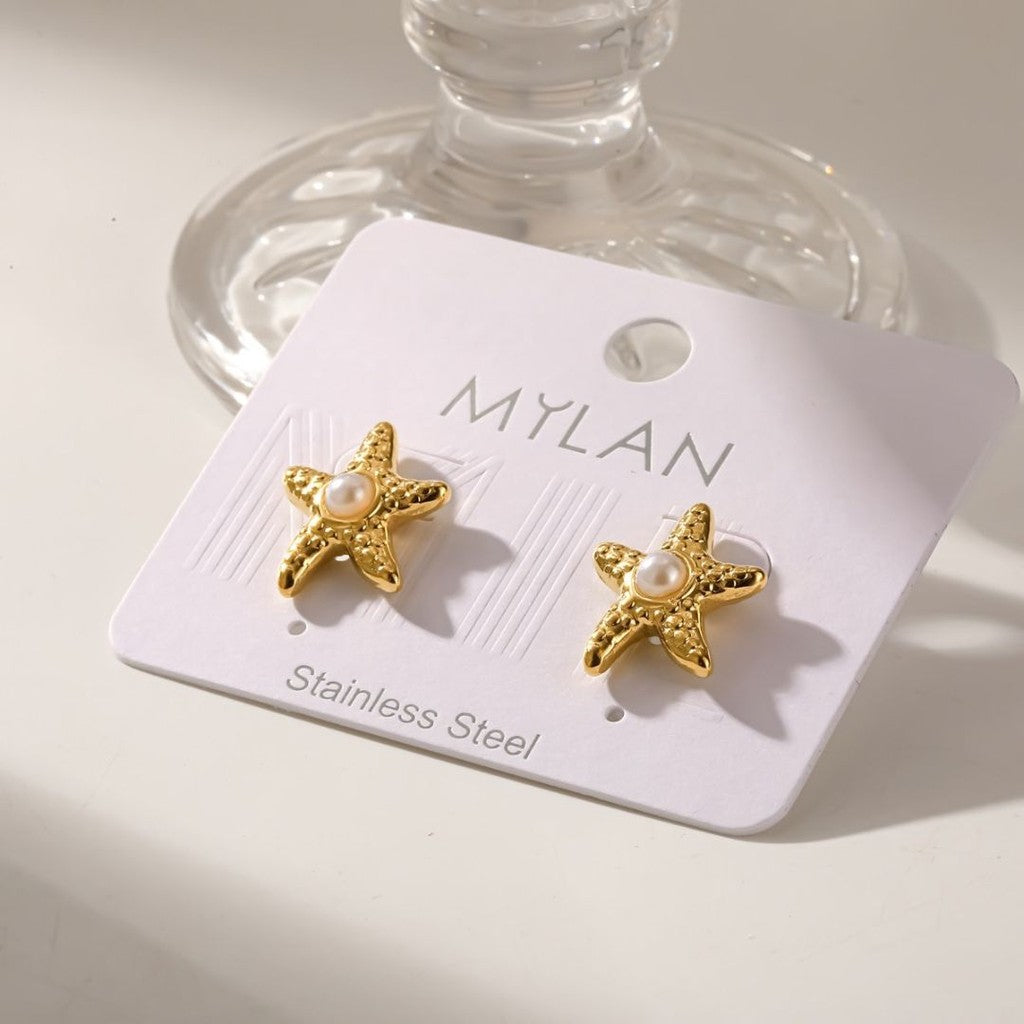 Aretes stud estrellita de mar